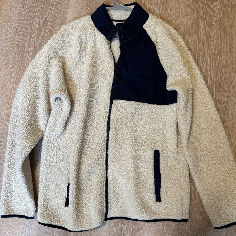 Old Navy full zip long Sherpa Jacket